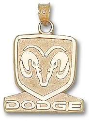 "Dodge" Ram Logo 3/4" Charm/Pendant -14K/10K, Stainless Steel or Gold Plated