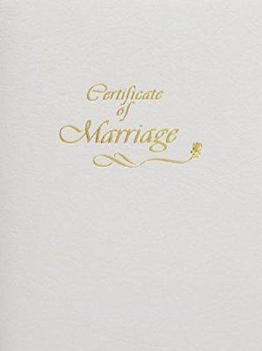 Contemporary Marriage Certificate Booklet with Traditional Service