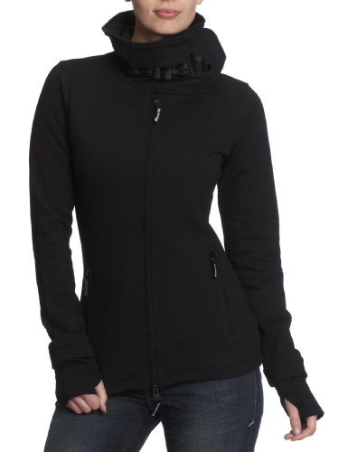 Bench Damen Sweatjacke FAST FORWARD FUNNEL NECK - C, black, M, BLEA1101C_BK001 Bench Damen Sweatjacke FAST FORWARD FUNNEL NECK - C, black, M, BLEA1101C_BK001
