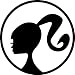 BARBIE HEAD LOGO MATTEL - Vinyl Decal Sticker 5
