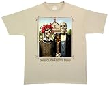 Liquid Blue Men's Grateful Dead Grateful Gothic Short Sleeve Tee,Light Beige,Large