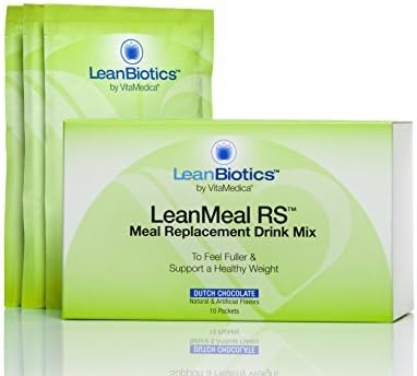 LeanBiotics LeanMeal RS Meal Replacement Dutch Chocolate 10-Pack by LeanBiotics