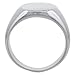 Surgical Steel Oval Signet Ring Solid Back Flawless Finish 5/8 inch, sizes 5 to 10