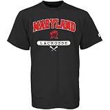 NCAA Russell Maryland Terrapins Black Lacrosse T-shirt