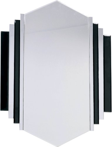Premier Housewares Diamond Schwarz gestreifter Wandspiegel, 60&nbsp;x&nbsp;80&nbsp;cm