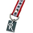Dog Paw Print Letter R Pet Lover Charming KEYper Keychain