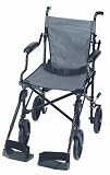 Mabis Dmi Healthcare Folding Lightweight Transport Chair, Black, One Picture