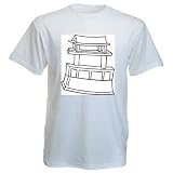 T-Shirt mit der Grafik: Asien, Holz, Dekoration, geschnitzt, Japan, "black and white"