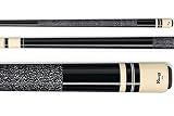Viking Midnight Black Pool Cue with Ivory and Black Rings (G07)