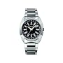 Police Saratoga stainless steel bracelet with black dial watch