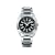 Police Saratoga stainless steel bracelet with black dial watch