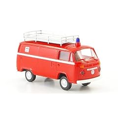 VW T2 Kasten, Feuerwehr, mit Dachgep�cktr�ger, Modellauto, Fertigmodell, Brekina 1:87