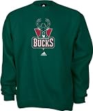 Milwaukee Bucks Primary Logo Fleece Crewneck Sweatshirt
