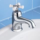 American Standard Collection Mono-block Lavatory Faucet with Cross Handle, Chrome #2071