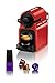 Nespresso Inissia Espresso Maker with Aeroccino Plus Milk Frother, Red