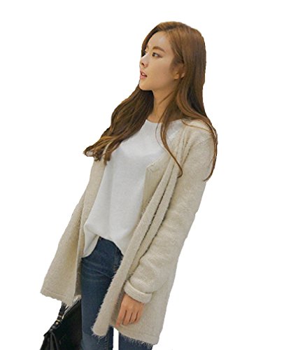 【 UN ANANAS 】 シンプル 洗練された フェミニン カーディガン 韓国 スタイル レディース ベージュ