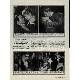 1944 LIFE Magazine Movie of the Week, movie review article, "GASLIGHT," Gaslight was directed by George Cukor and starred Ingrid Bergman, Charles Boyer, Joseph Cotten, and eighteen-year-old Angela Lansbury in her screen debut. A3185A **THIS IS AN AD / POSTER, NOT A DVD**