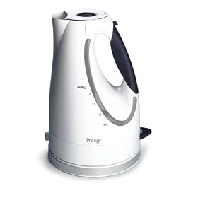 Prestige Symmetry Cordless Jug Kettle, White & Black, 1.6 Litre