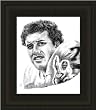 Denver Broncos Framed John Elway Denver Broncos Lithograph -