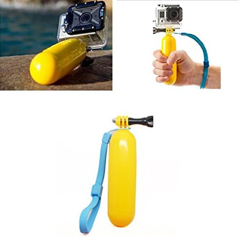 Black Pro 5-in-1 Accessories Kit for Gopro Hero4 Silver Black Hero 4 Hero 3+/3/2/1 Camera, 360 Degree Rotating Adjustable Wrist Mount + Extendable Handle Monopod + Tripod Mount Adapter + Floating Handle Grip+black Pro Cleaning Cloth