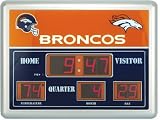 Denver Broncos Scoreboard Desk Clock