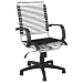 ITALMODERN Bradley High Back Bungie Office Chair, Black Bungies / Aluminum Frame