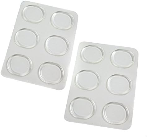 Set of 12 Transparent Soft Silicone High Heel Gel Cushion Pads Shoe Insoles Foot Care Round Silicone Shoe Sticker