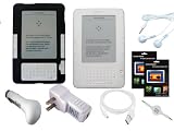 iShoppingdeals - 9 Item Accessory Bundle Combo for Amazon Kindle 2 Wireless eBook Reader