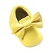 Norbi Baby Infant Toddler Bow Tassels Soft Sole Leather Shoes (3-18 months)