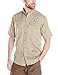 Columbia Men's Blood and Guts III Short-Sleeve Sun Shirt, Waterproof, Fossil, Small