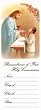 100 First Communion Mini-Bookmark Remembrances in Spanish, 1.5" x 4.5" - Boy