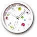 Lemnos candy clock ドット LC05-15 DOT: ●ポップでカラフルなドットに数字が浮かび上がって見えるキュートなクロック<br> ●置時計になる専用スタンドが付属されている<br> ●ガラスに指標が印刷されている