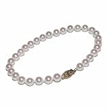 14k Yellow Gold 5.5-6mm Freshwater Cultured Pearl Bracelet, 8