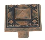 Atlas Homewares 257-R 1-1/2-Inch Craftsman Corner California Craftsman Knob, Rust
