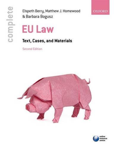 Complete EU Law: Text, Cases, and Materials by Elspeth Berry (28-May-2015) Paperback