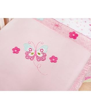 Kidsline Bella Boa Cot Bed Blanket - Flowers and Butterflies Kidsline Bella Boa Cot Bed Blanket - Flowers and Butterflies