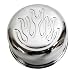 Chevy/Ford/Mopar Chrome Steel Breather - Flamed