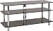 Electronics : Optimum Vision TV1100 3 Shelf Television Stand - Polished Chrome Rods With Black Glass