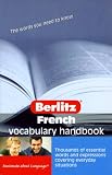 French Berlitz Vocabulary Handbook (Berlitz Handbooks)