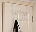 Marrywindix 7 Hook Metal Over the Door Rack Hanger for Hanging Clothes , Coat , Hat, Belt (7 Hooks White)
