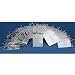 100 Silver Tote Bag Metallic Shopping Gift Displays 6.75"
