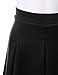 Doublju Women Soft Fabric Fit and Flared Pleated Mini Skirt with Waistband