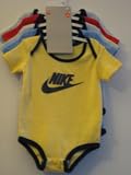 NIKE - Nike Girl & Boy Lap Shoulder Bodysuit Infant 6-9 Months 5 PCS with Different Colors One Set New