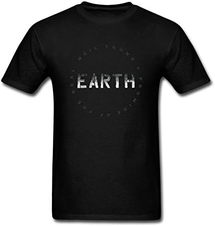MixicQT Men's Neil Young Promise of the Real Earth T-shirts