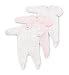 Gerber 3-Pack Zip Front Sleep 'N Play - Girls, 6-9 Months