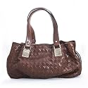 Michael Kors Newbury Large Leather Mocha Brown Drawstring Satchel Handbag