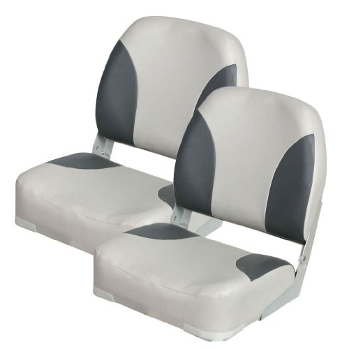 Set of 2, Deluxe Folding Seat, Gray/Charcoal