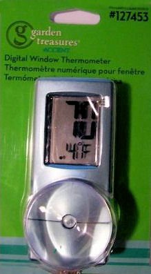 “ABC Products” – Outside Or Inside ~ Digital – Window Thermometer (Mounts with Suction Cup)*