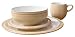 Denby Caramel Stripes 16 Piece Boxed Tableware Dining Set