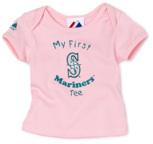 MLB Unisex Infant/Toddler Seattle Mariners My First Tee (Pink, 24 Months)